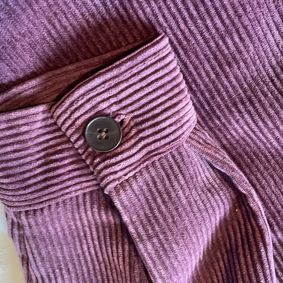 Warehouse One, Grand Beach Club purple corduroy shacket - Picture 8 of 11